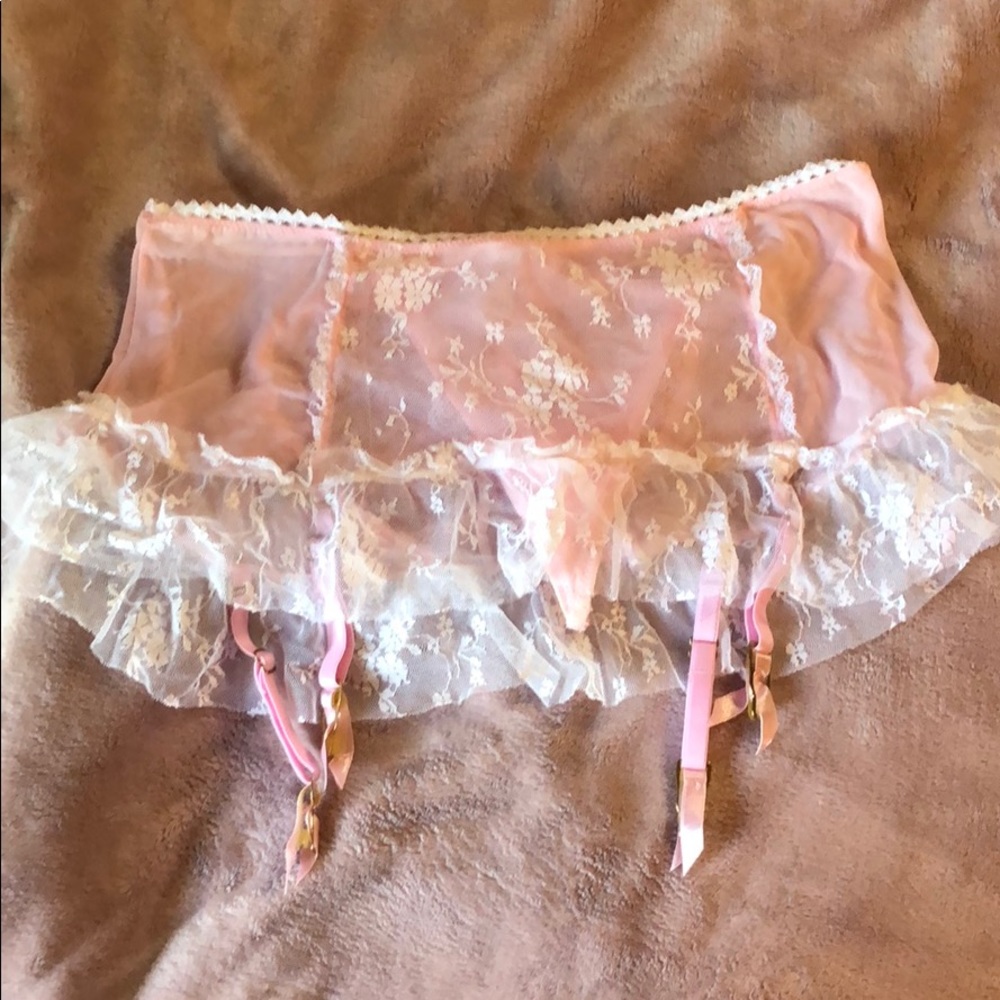 Victoria secret pink lace bottom